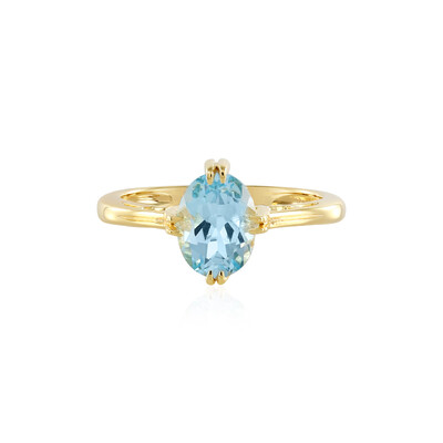 Anello in argento con Topazio Blu Cielo