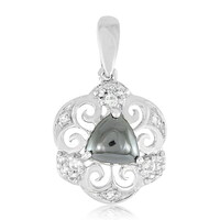 Ciondolo in argento con Ematite Nera