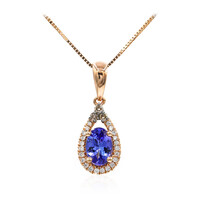 Collana in oro con Tanzanite AAA