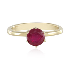 Anello in argento con Rubino del Madagascar