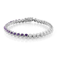 Bracciale in argento con Ametista Zambiana (Dallas Prince Designs)