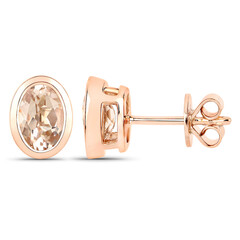 Orecchini in oro con Morganite