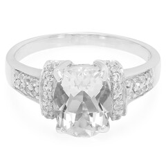 Anello in argento con Petalite