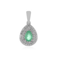 Ciondolo in argento con Smeraldo Russo