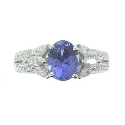 Anello in oro con Tanzanite AAA (CIRARI)