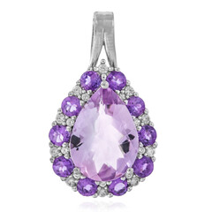Ciondolo in argento con Ametista Rose de France