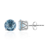 Orecchini in argento con Topazio Blu Cielo