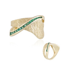 Anello in oro con Smeraldo Zambia AAA (de Melo)