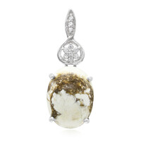 Ciondolo in argento con Magnesite
