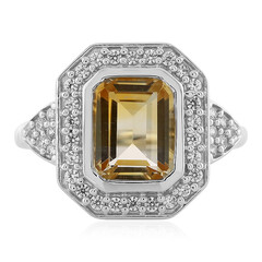 Anello in argento con Citrino Bicolore