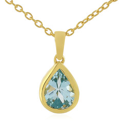 Collana in argento con Topazio Blu Cielo