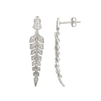 Orecchini in argento con Zircone (Adela Silber)