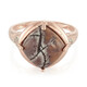 Anello placcato in oro con Diaspro Dentritico Sonora