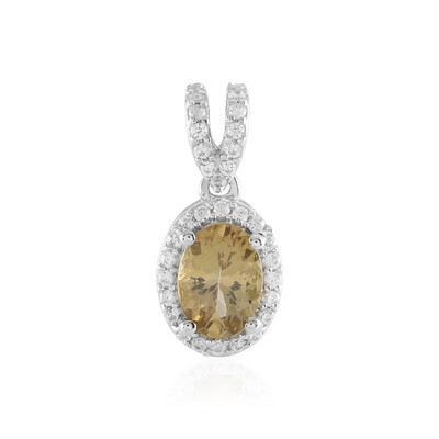 Ciondolo in argento con Tanzanite Gialla (non riscaldata)