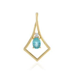 Ciondolo in argento con Apatite Blu