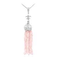 Collana in argento con Quarzo Rosa (Dallas Prince Designs)