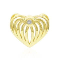 Ciondolo in argento con Diamante I1 (G)