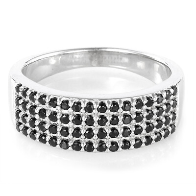 Anello in argento con Spinello Nero