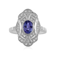 Anello in argento con Tanzanite