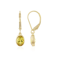 Orecchini in argento con Apatite Dorata