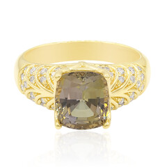 Anello in oro con Tanzanite Verde (de Melo)