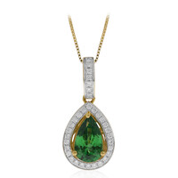 Collana in oro con Tsavorite AAA del Kenia (CIRARI)