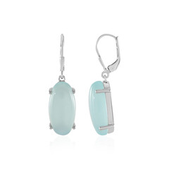 Orecchini in argento con Calcedonio Acqua