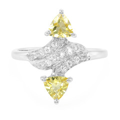 Anello in argento con Berillo Giallo