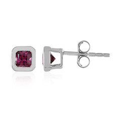 Orecchini in argento con Rodolite