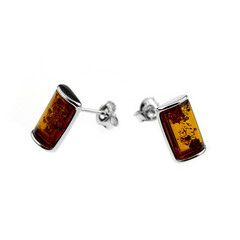 Orecchini in argento con Ambra Baltica