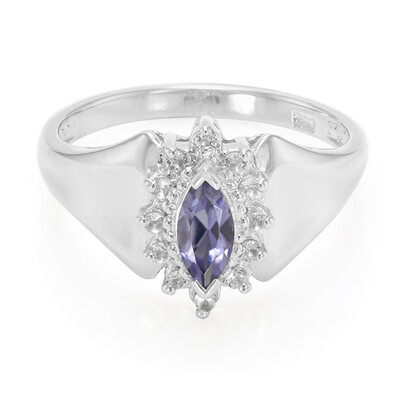 Anello in argento con Iolite del Madagascar