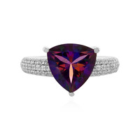 Anello in argento con Topazio Mistico Porpora