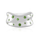 Anello in argento con Diopside Russo (de Melo)