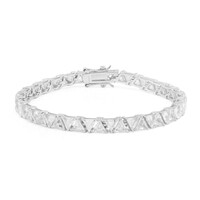 Bracciale in argento con Topazio Bianco