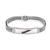 Bracciale in argento con Granato Mozambico (Nan Collection)