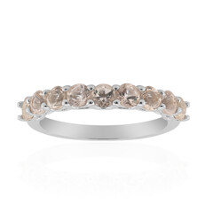 Anello in argento con Morganite