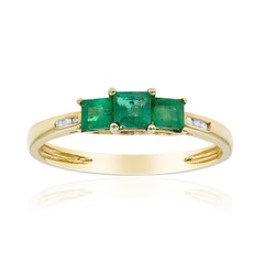 Anello in oro con Smeraldo Zambia AAA (CIRARI)