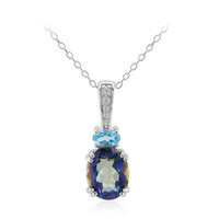 Collana in argento con Quarzo Mistico Blu