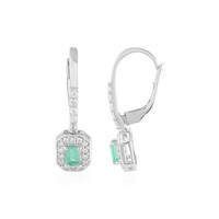 Orecchini in argento con Smeraldo Russo