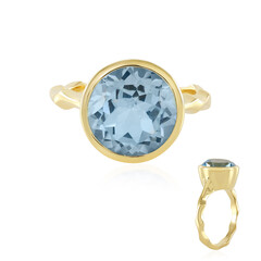 Anello in argento con Topazio Blu Cielo