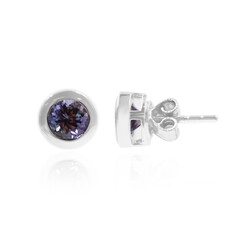 Orecchini in argento con Tanzanite (non riscaldata)