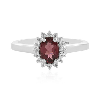 Anello in argento con Rodolite