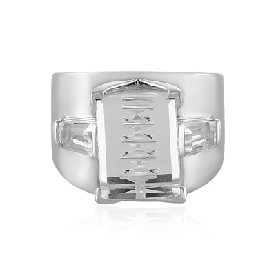 Anello in argento con Quarzo Bianco