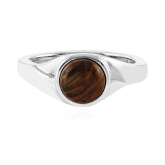 Anello in argento con Pietersite Dorata