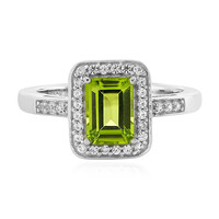 Anello in argento con Peridoto Jilin