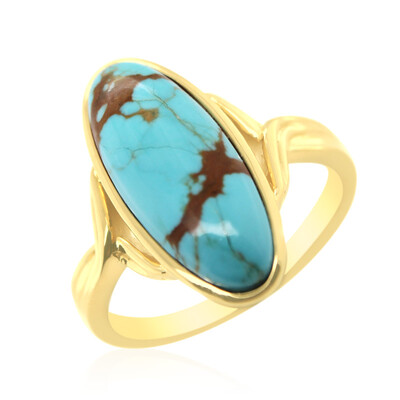Anello in argento con Turchese della Miniera 8 (Anne Bever)