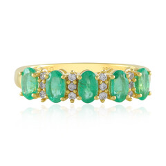 Anello in argento con Smeraldo Etiope