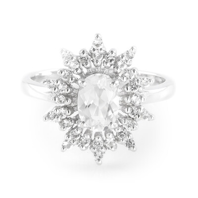 Anello in argento con Goshenite