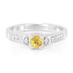 Anello in argento con Zaffiro Giallo
