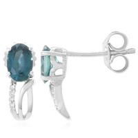 Orecchini in argento con Cianite Peacock